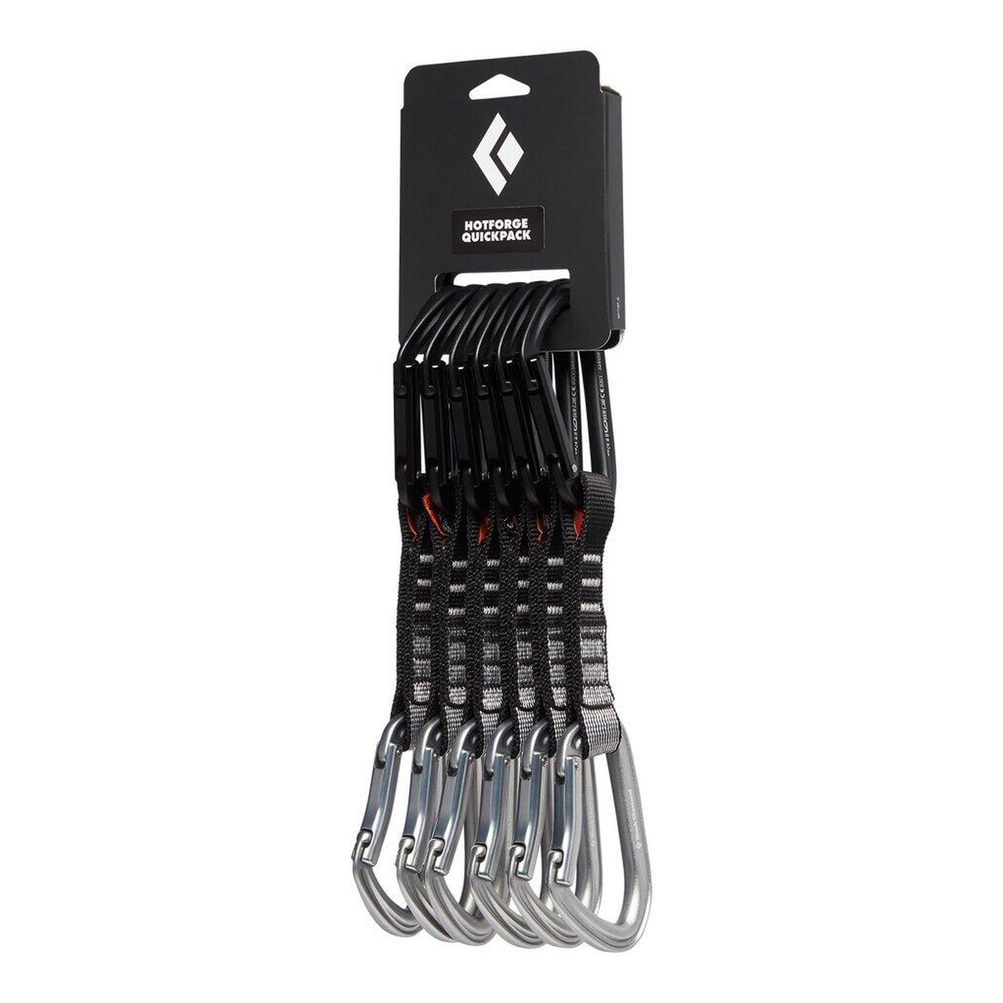 BLACK DIAMOND Lezecká expreska HotForge Quickpack 12cm 6-Pack
