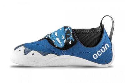 Ocún Ribbit Kletter-Pantoletten Kinder, dunkelblau, Klettverschluss, vegan