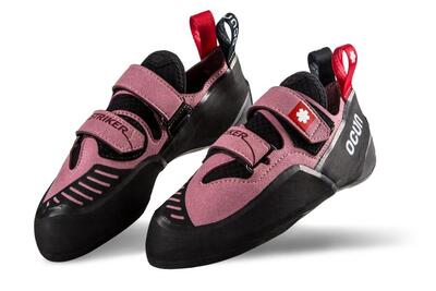 Scarpe da arrampicata Ocún Striker QC Rosa con suola CAT 4 mm