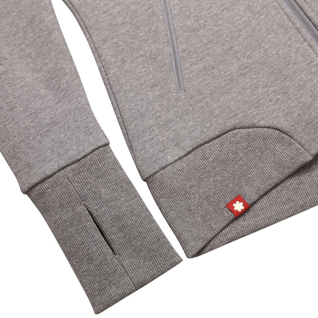 Hoodie Ocún femme bleu opal zip YKK double sens capuche ergonomique pouces 7/7