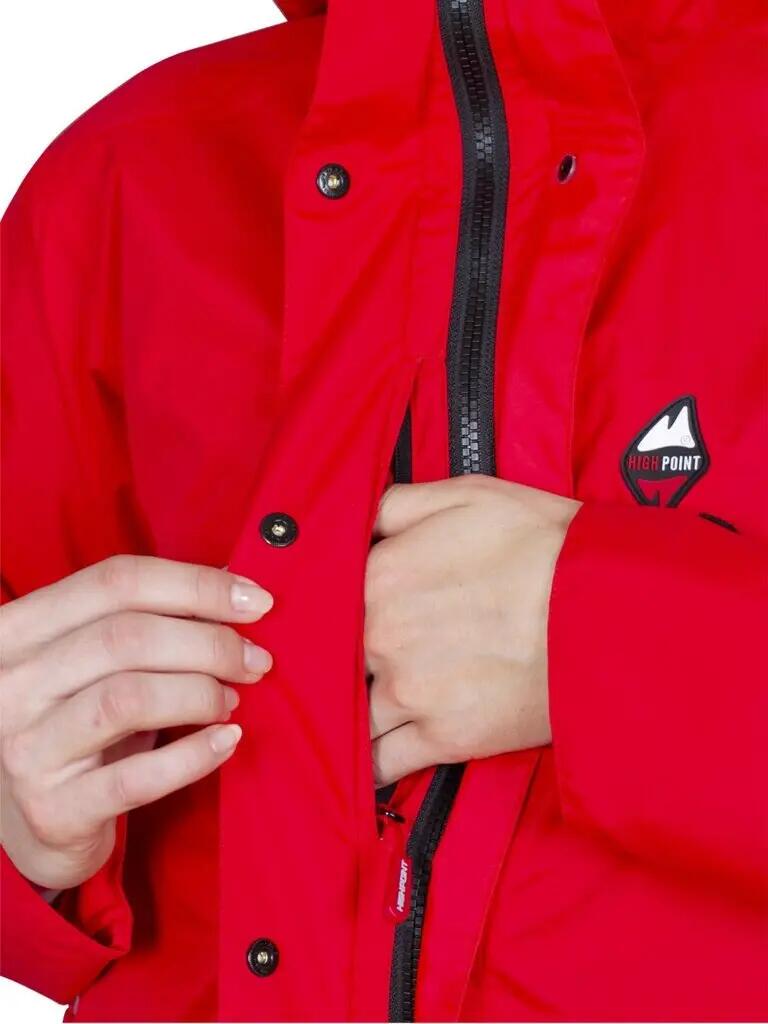 Regenjacke für Damen High Point Montanus Lady Pertex Shield rot 6/7