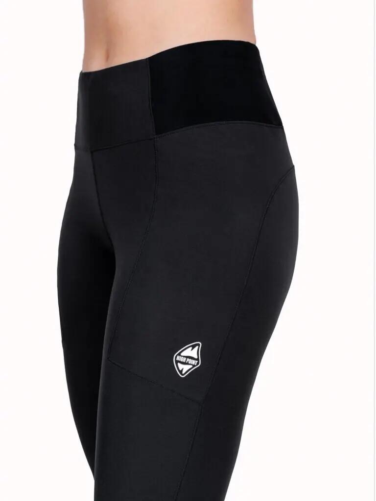 Legging outdoor High Point Play Lady Tights mujer negro talle alto secado rápido 2/6