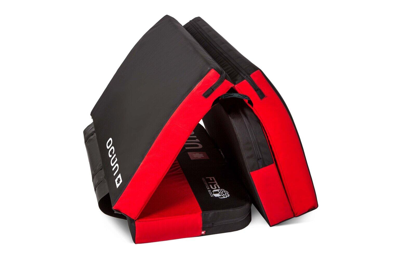 Crash pad Ocún Incubator FTS rouge 218x100x10 cm mousse FTS Cordura 650D 4/7