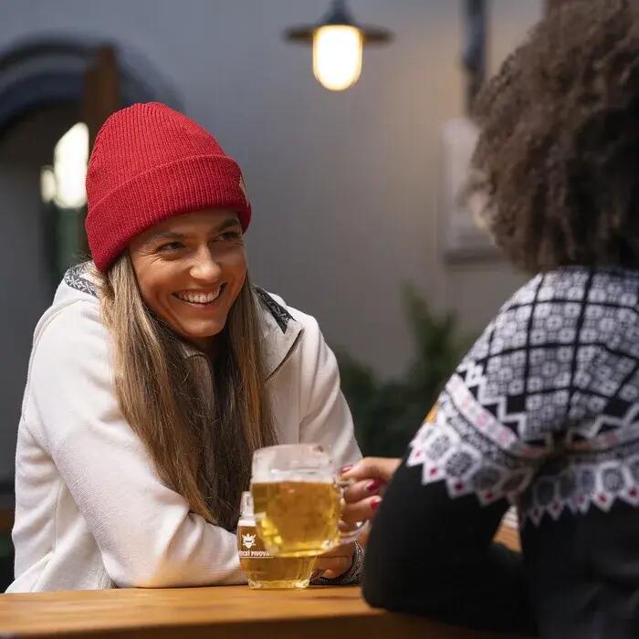 Turistická merino čepice A136