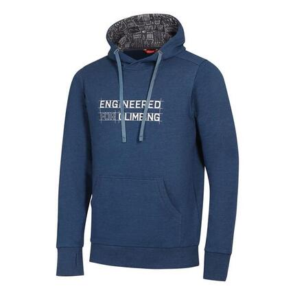 Ocún Herren Hoodie Grey Paloma – 80% Baumwolle, 20% Polyester, Kapuze & Tasche