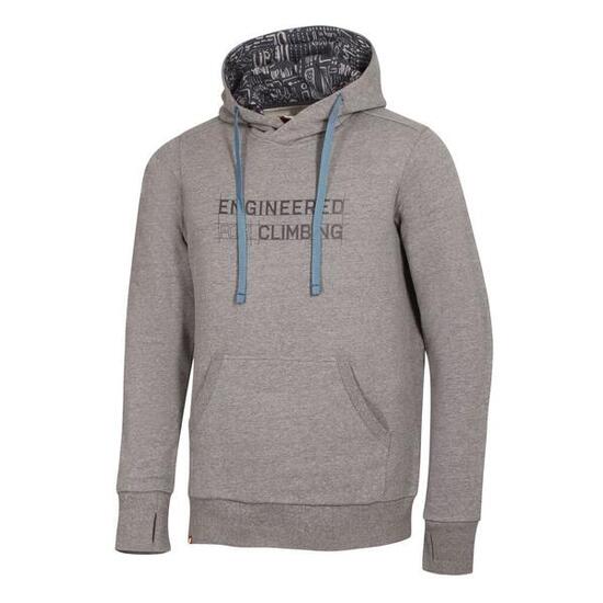 Ocún Hoodie Herren Grau 80% Baumwolle 20% Polyester Kapuze 2-Wege-Stretch