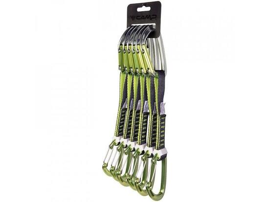 Set di moschettoni Camp Orbit MIXED Express KS 6-Pack 18cm