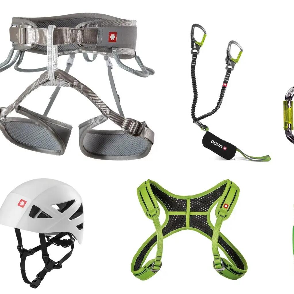 Climbing harness with chest harness Ocun Via Ferrata Twist+Shard
