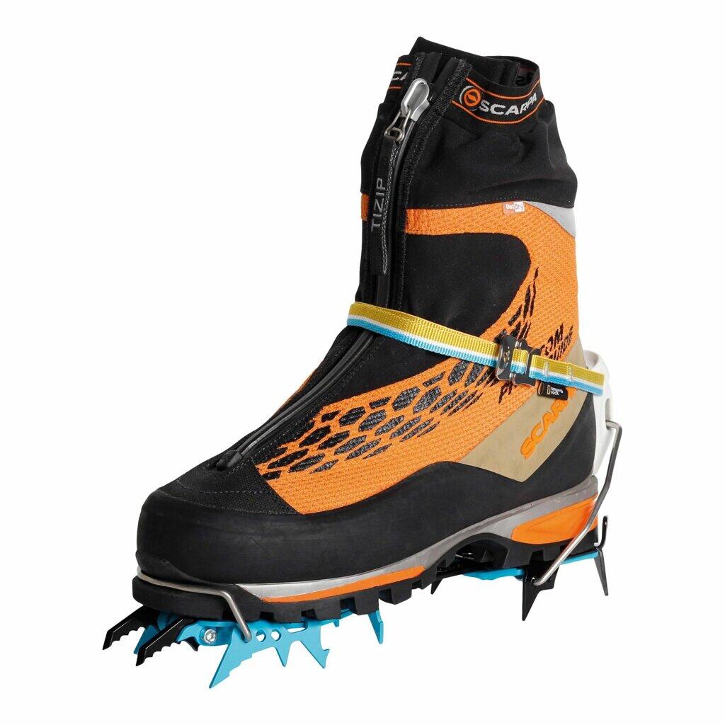 Crampons techniques Lucifer III Tech acier 14 pointes réglables 6/7