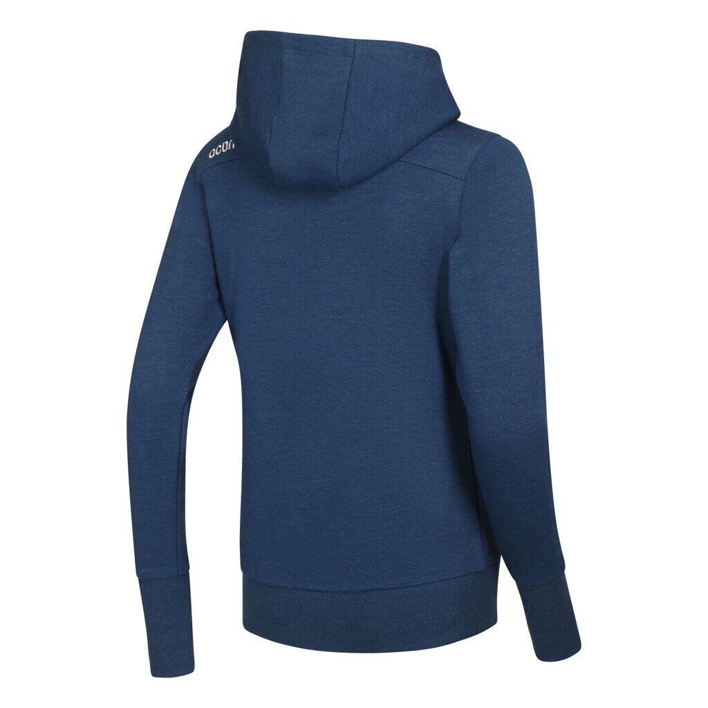 Hoodie Femme Ocún Grey Paloma — 80% coton, poche zippée, capuche ergonomique 3/7