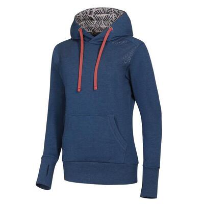 Damen-Hoodie Ocún Grau Paloma – 80% Baumwolle, komfortabler Schnitt, Kapuze