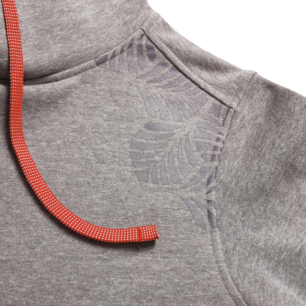 Hoodie Femme Ocún Grey Paloma — 80% coton, poche zippée, capuche ergonomique 5/7