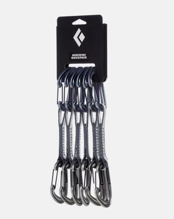 Dégaines Black Diamond MiniWire Quickpack 6x12 cm Dynex 10 mm, ultra-légères