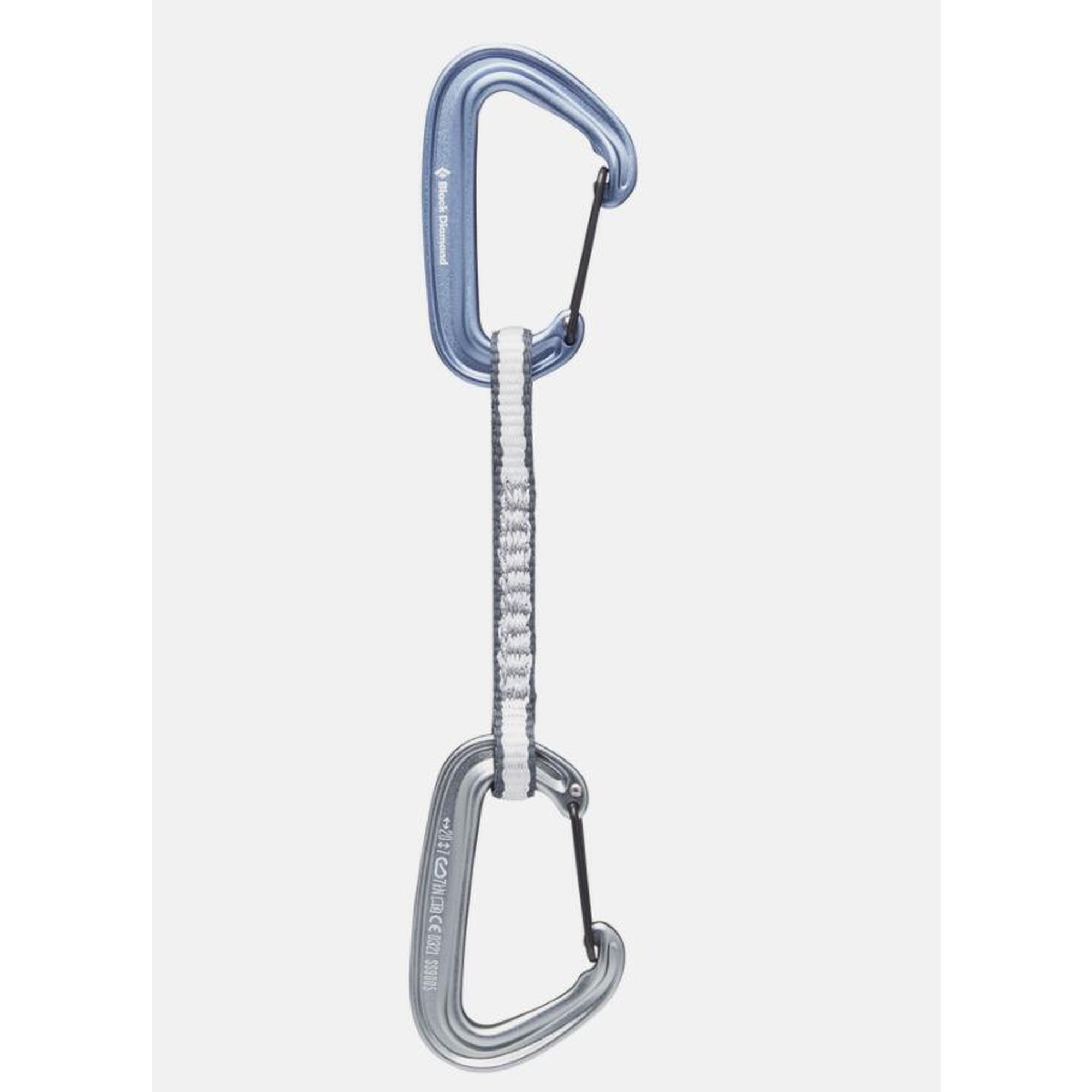 Dégaines Black Diamond MiniWire Quickpack 12 cm Dynex 10 mm ultra-ușoare