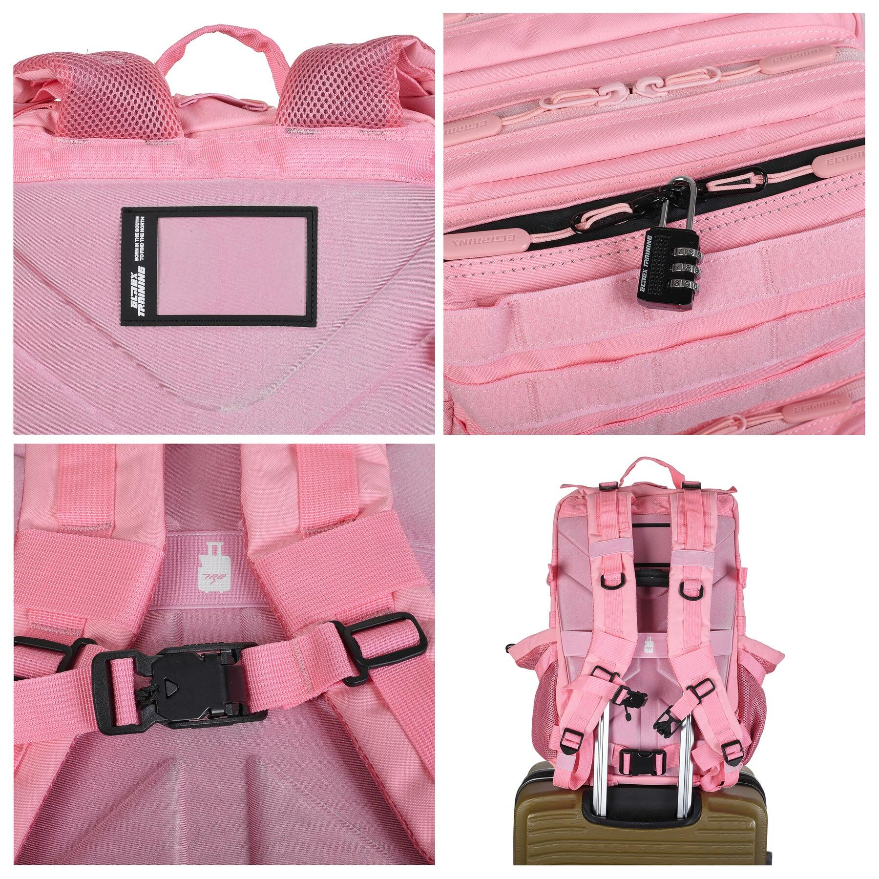 Batoh Elitex Training 45L Pink V1 do kabiny, voděodolný 3/7