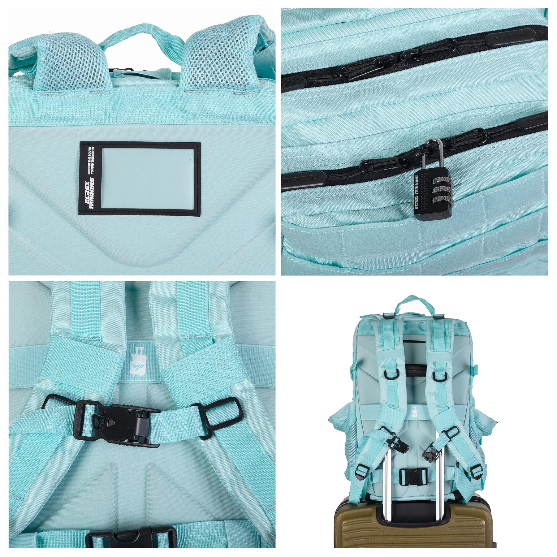 Mochila Táctica Militar ELITRAINX Compartimento de Comida Mint Green 45L 2/6