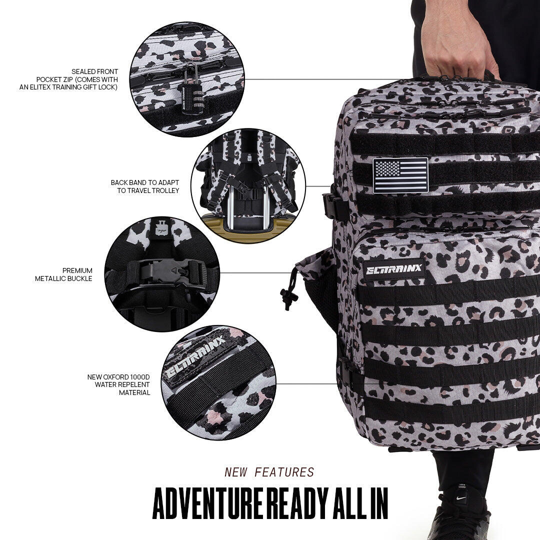 Militaire tactische rugzak ELITRAINX V1 LEOPARD 45L voor sport en reizen 2/7