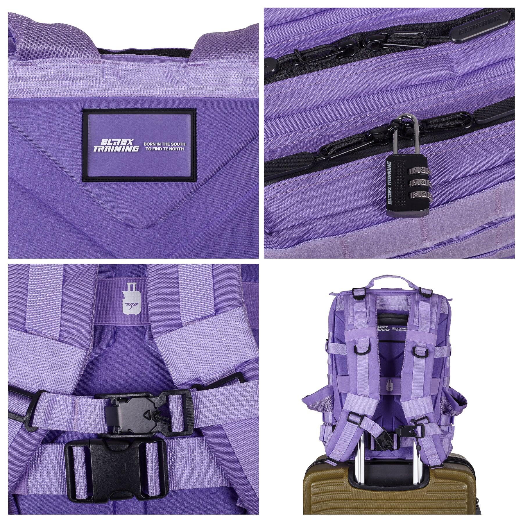 Plecak Elitex Training 25L Lavender kabinowy, wodoodporny 2/6