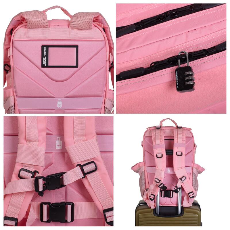 Zaino Tattico Militare ELITRAINX V2 ROSA 45L per Sport e Viaggi