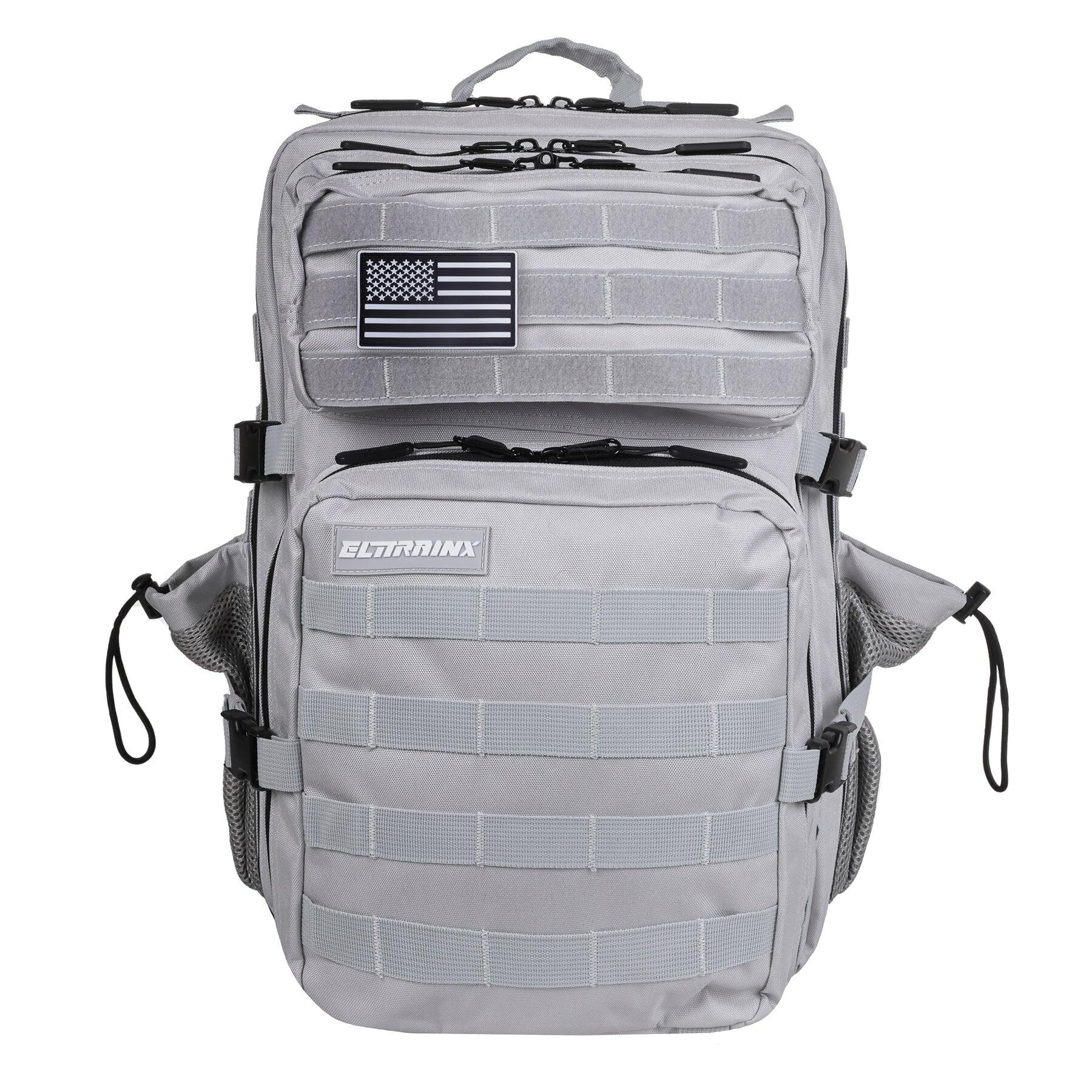 ELITEX TRAINING Mochila Táctica Militar ELITRAINX V1 Silver 45L para Deporte
