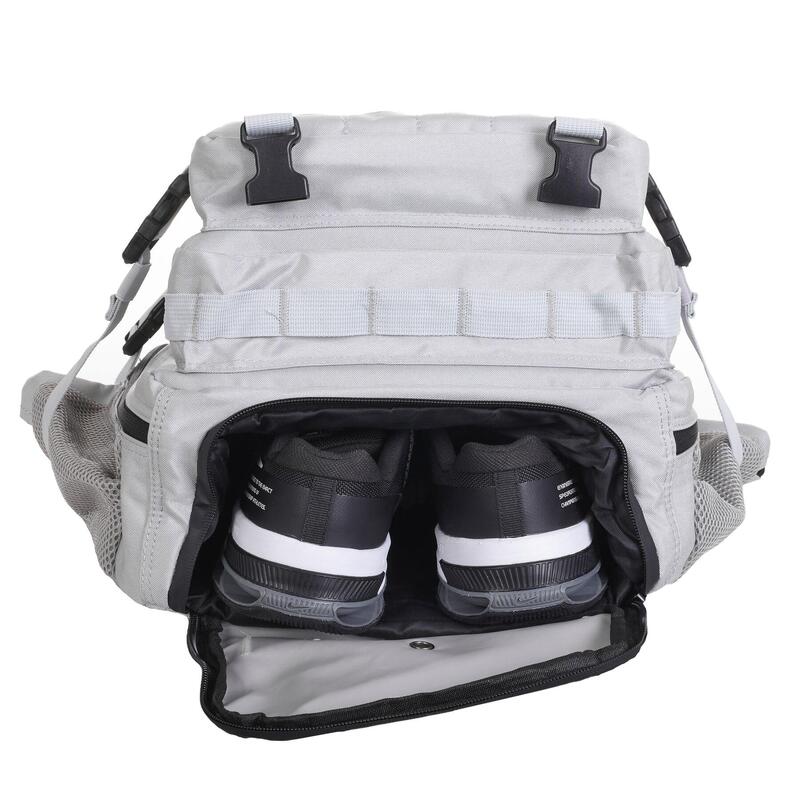 Mochila Táctica Militar ELITRAINX V2 Silver  45L para Deporte y Viajes