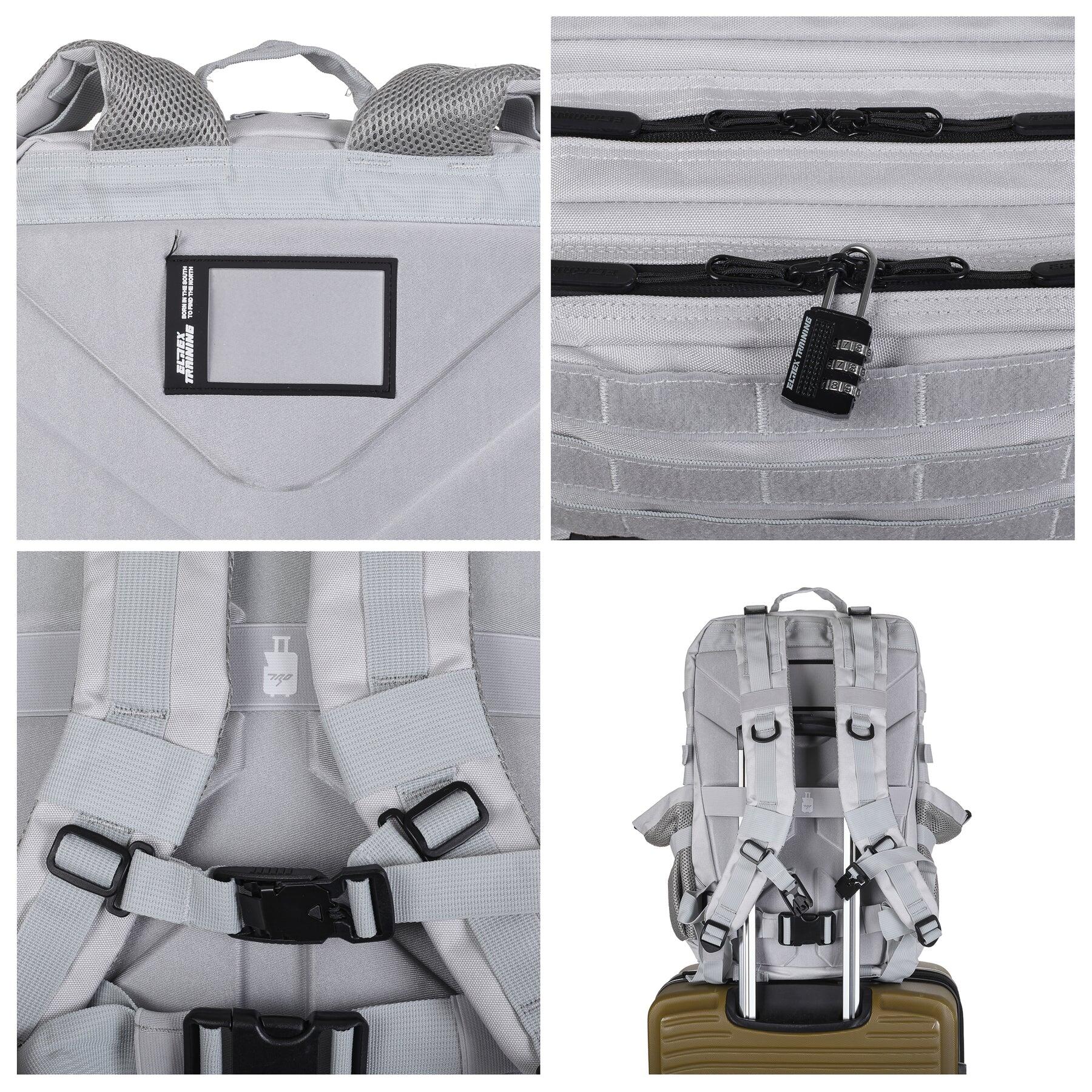 Mochila Elitex V1 Silver 45L Cabine Treino Impermeável 2/7