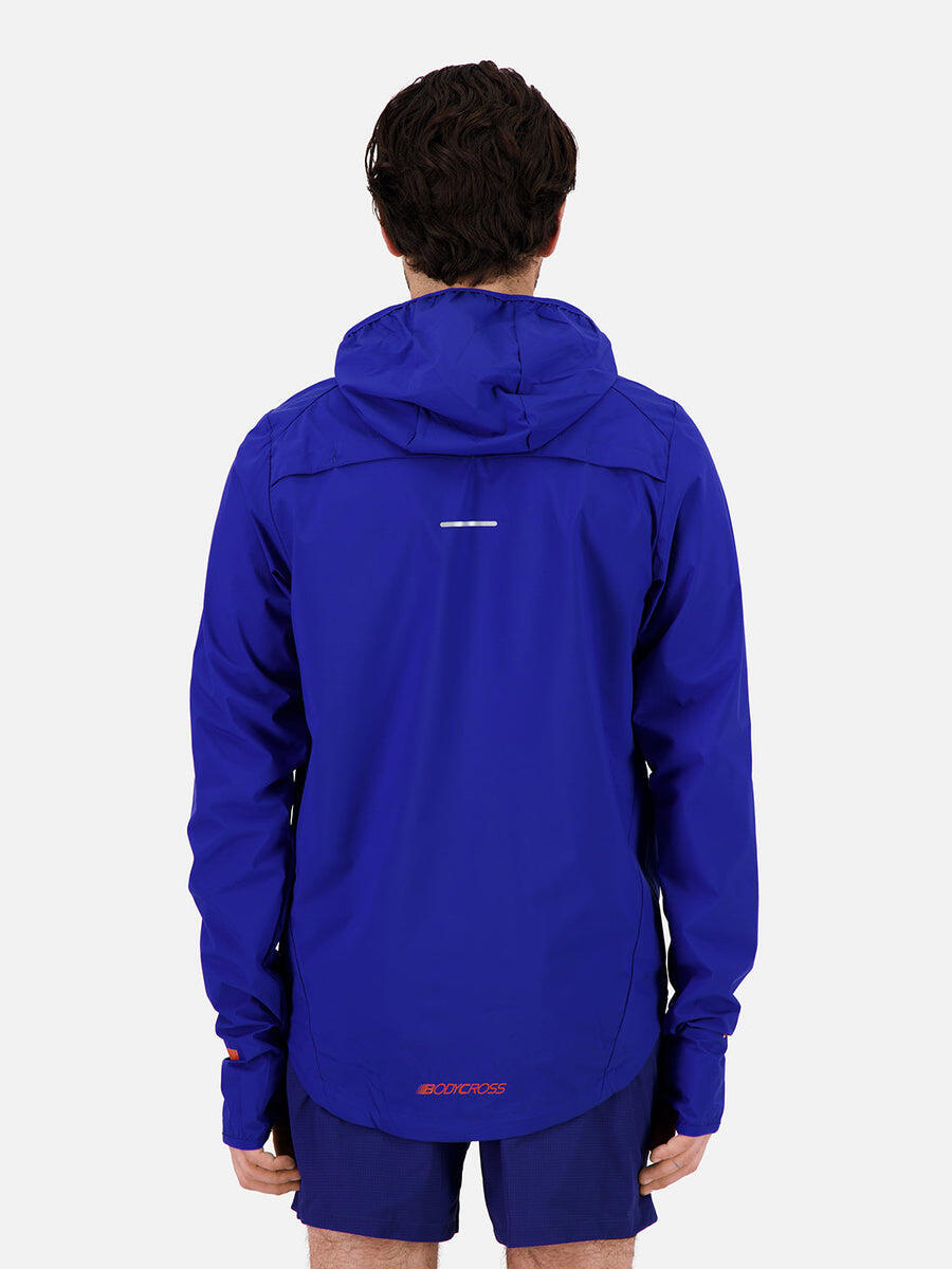 Veste coupe-vent BodyCross MID-ULTRA Windbreaker Homme bleu, polyester 3/8
