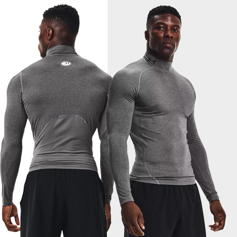 Koszulka fitness męska Under Armour Ua Hg Armour Comp Mock z długim rękawem