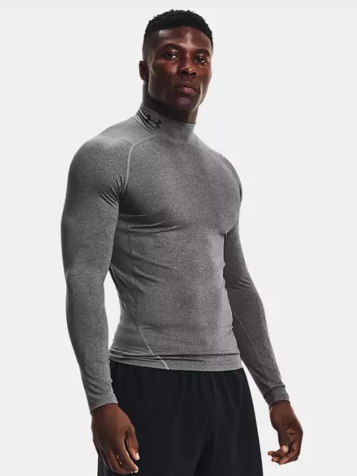 Koszulka fitness męska Under Armour Ua Hg Armour Comp Mock z długim rękawem