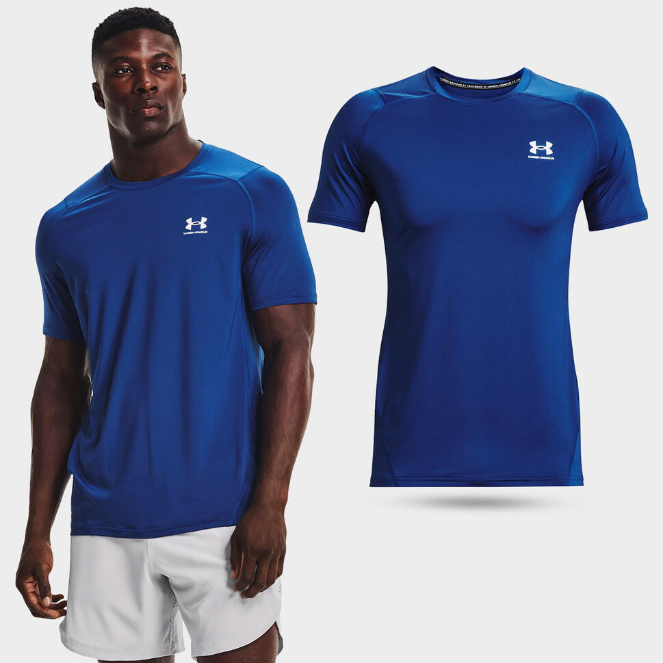 Koszulka fitness męska Under Armour HeatGear Fitted z krótkim rękawem