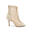 Halley Heels Dance Tanzschuhe in Beige - 7.0 cm flare & Wildleder-Sohle