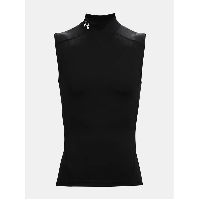 Tricou de antrenament pentru bărbați Under Armour HG Armour Comp Mock negru/alb