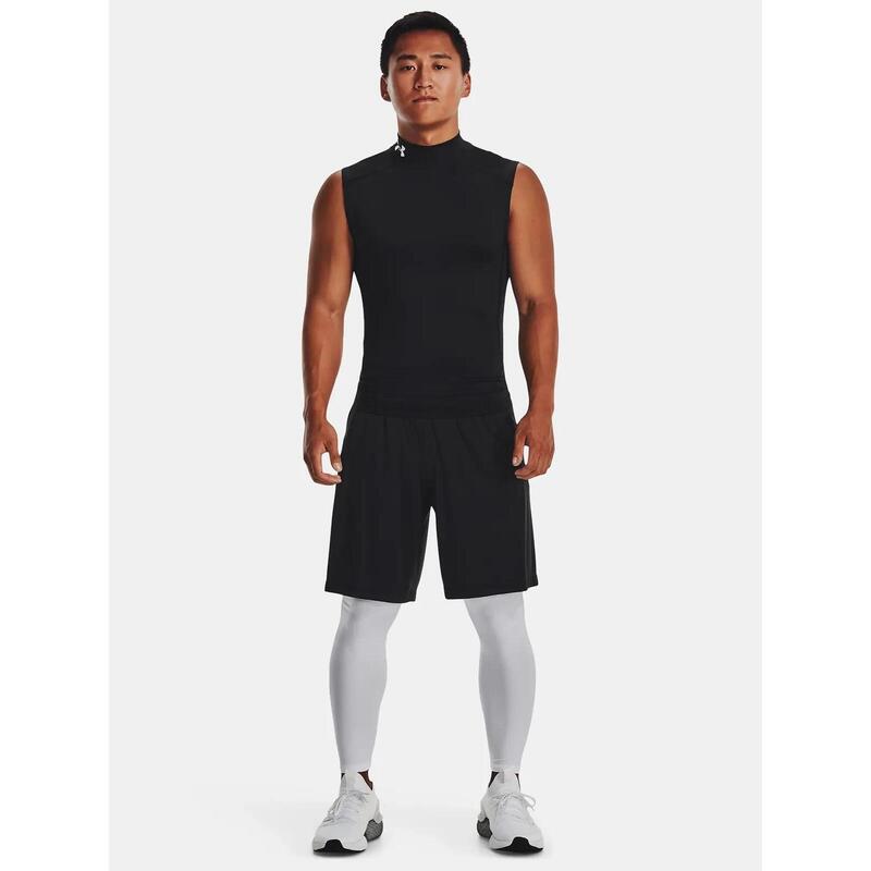 Tricou de antrenament pentru bărbați Under Armour HG Armour Comp Mock negru/alb