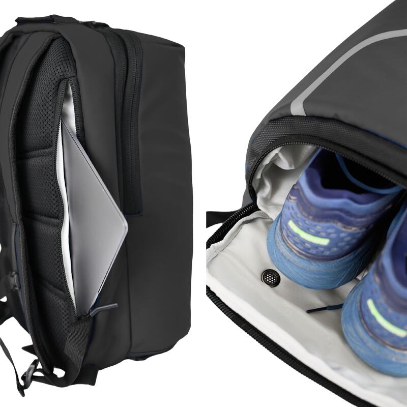Sac de padel avec compartiment à chaussures comme sac à dos de padel 35L - Vert
