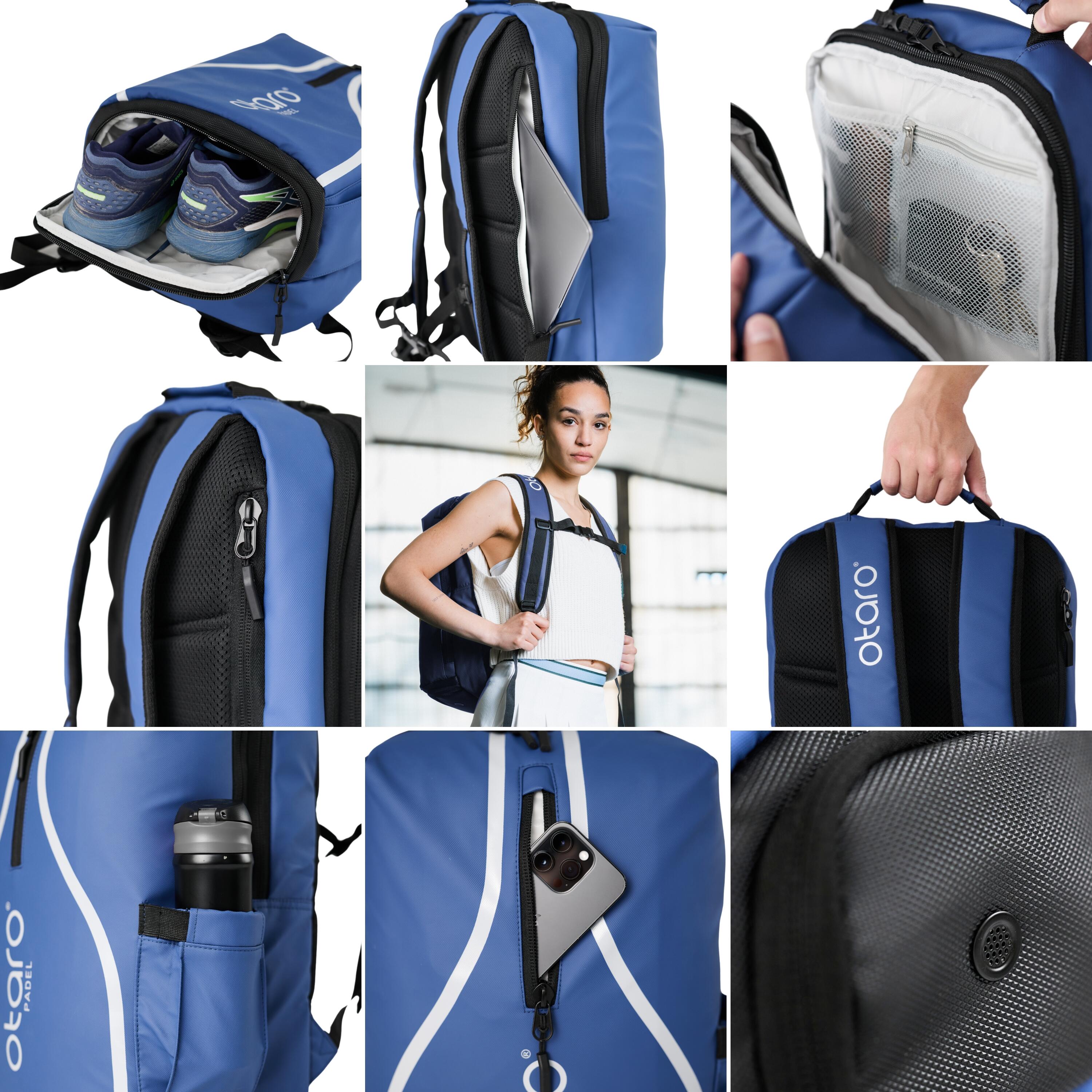 Zaino Tennis BlesMaller 35L Con Scomparto Scarpe - Borsa Sportiva Per Racchette Uomo/Donna - Foto 10