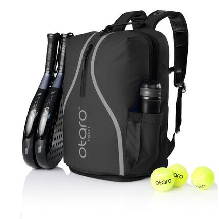 Sac de padel avec compartiment à chaussures comme sac à dos de padel 35L - Noir