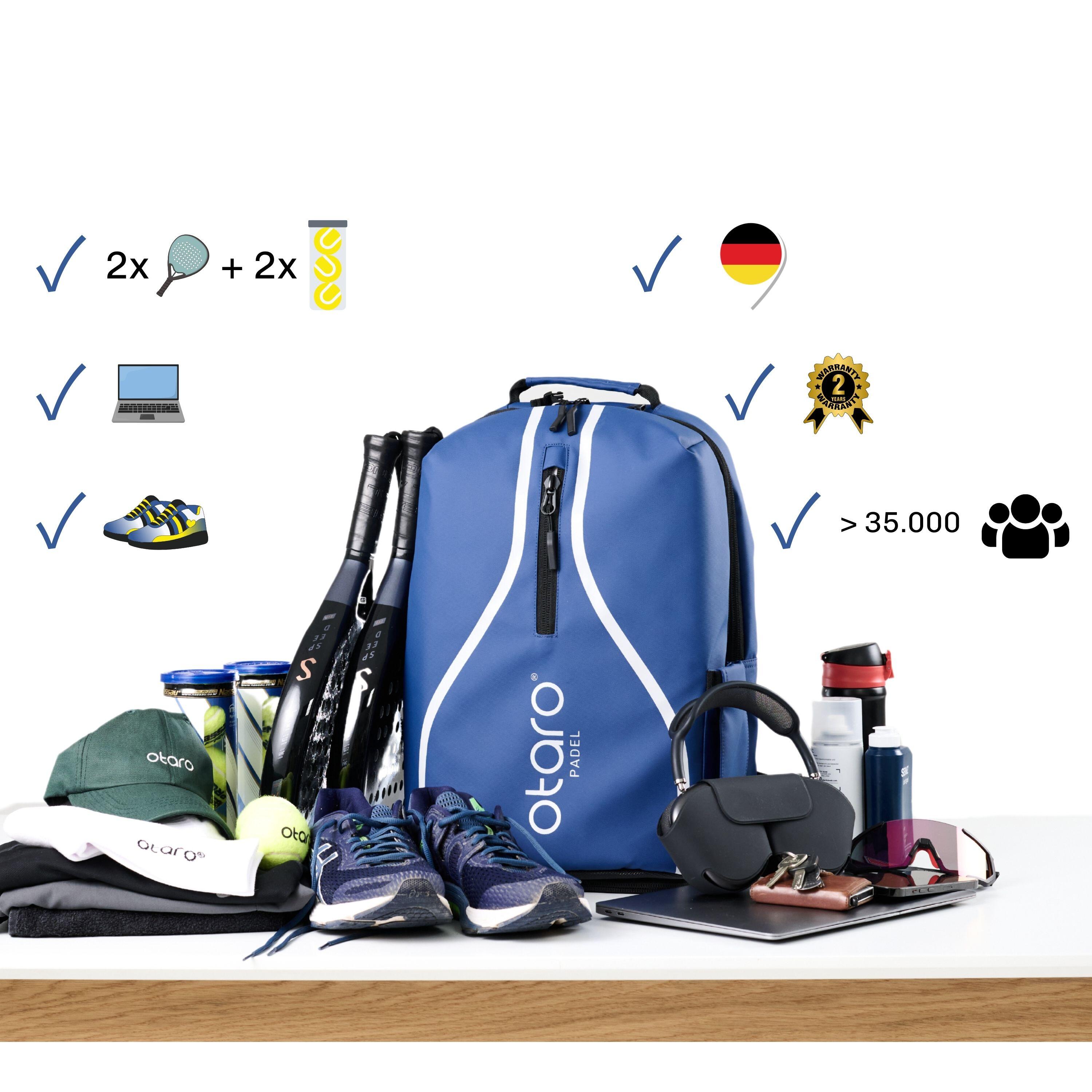 Borsa da paddle con scomparto per scarpe come zaino da paddle 35 litri - Blu 6/7