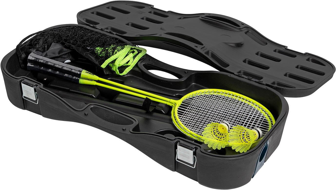 Conjunto portátil de badminton e ténis 2 em 1 - Inclui estojo e raquetes 7/7