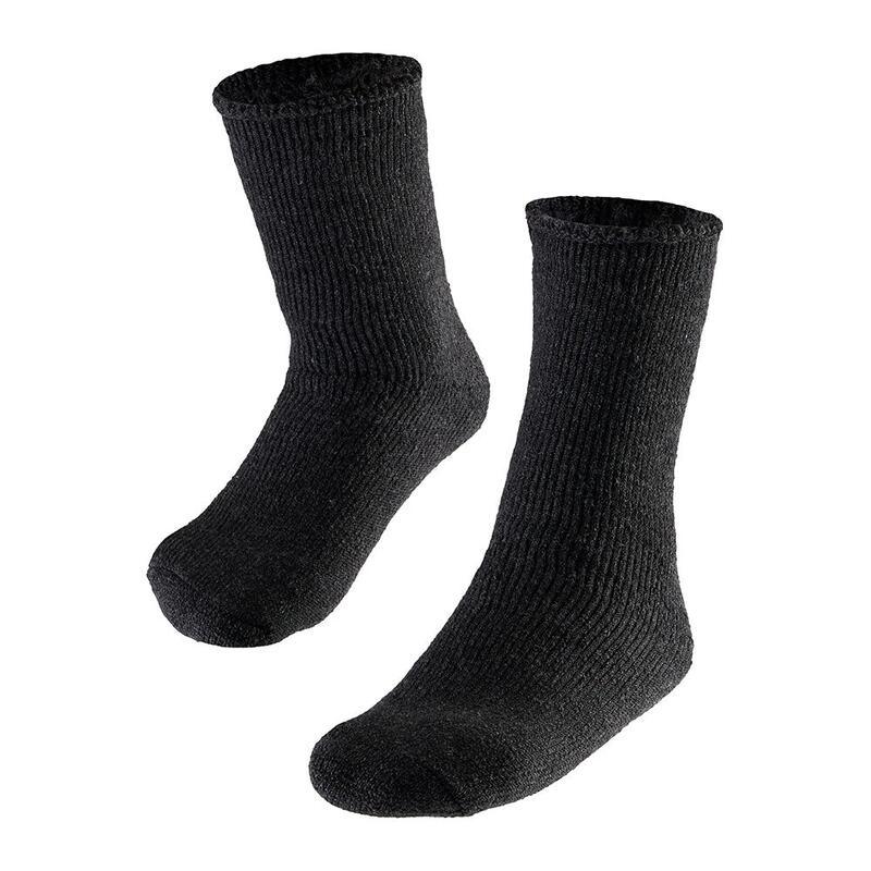 Heatkeeper - Chaussettes thermiques enfants Anthracite - 1 paire - Chaussettes