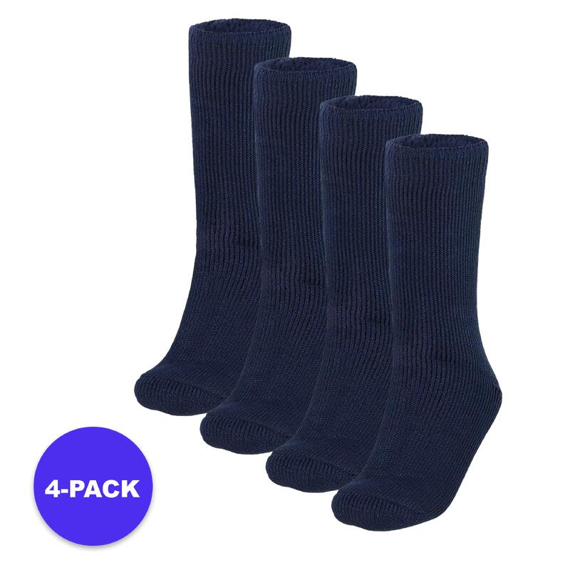 Heatkeeper - Chaussettes thermiques femmes - 4 paires - Bleu marine