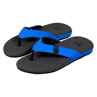Teenslipper heren - cushioned - grijs/blauw - flip flops heren - slippers heren