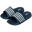 XQ - Slippers Dames - Stripes - Navy - Badslippers dames - Gevormd voetbed