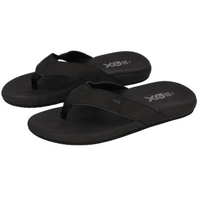 Teenslipper heren - cushioned - zwart/groen - flip flops heren - slippers heren