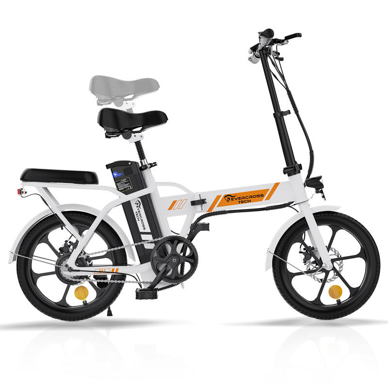 Vélo électrique Pliable Adulte EVERCROSS - EK5 Blanc