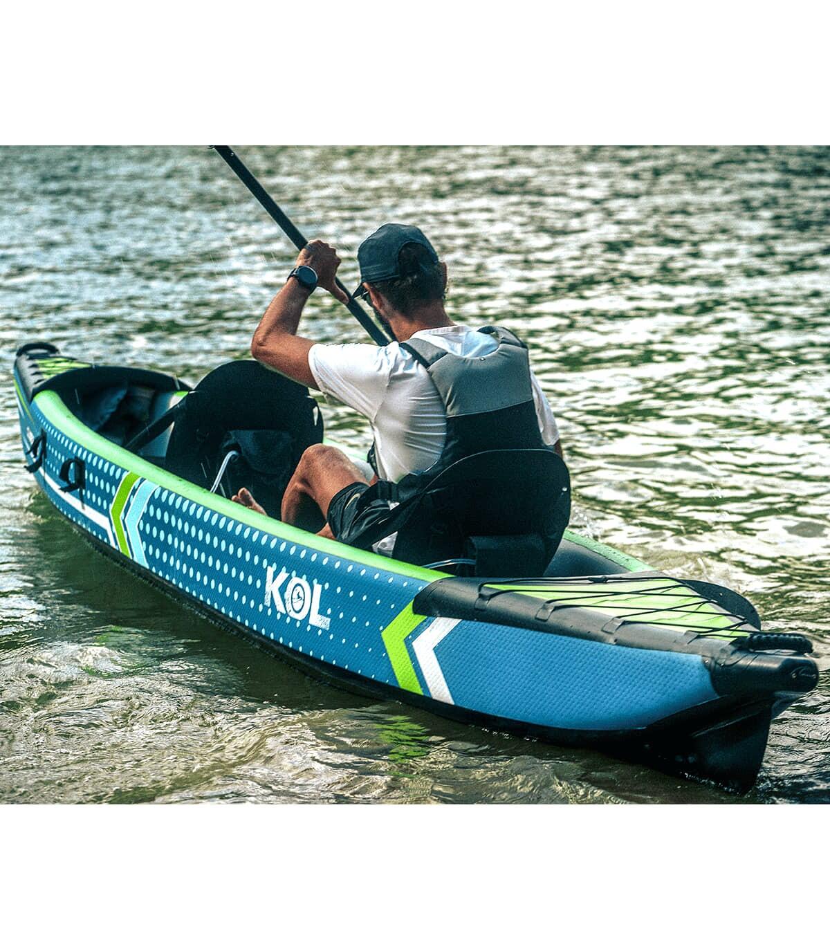 Kayak Gonflable Double Glider 470 Bleu/Vert 100% Drop-Stitch 3/6
