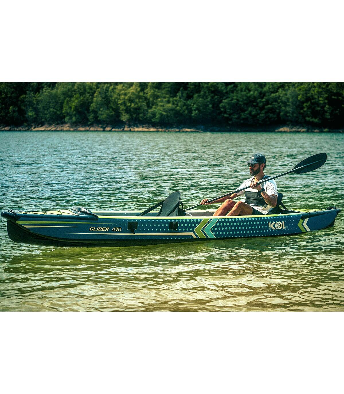 Kayak Gonflable Double Glider 470 Bleu/Vert 100% Drop-Stitch 4/6