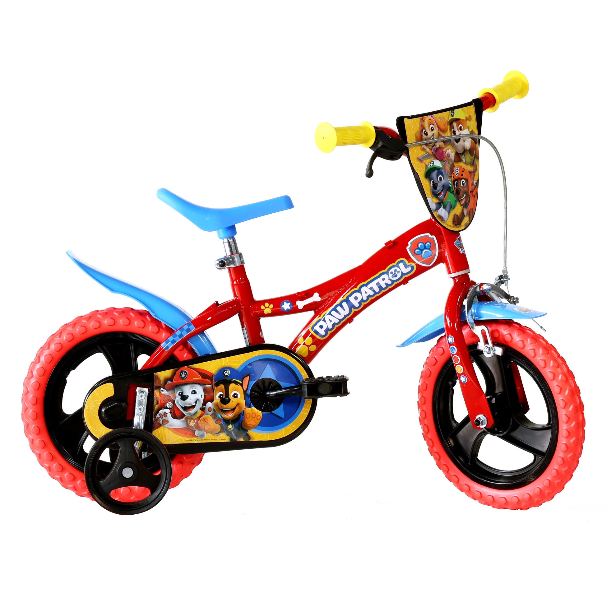 Dino Bikes - Vélo Enfant 12 Pouces 3 Ans Paw Patrol - Vélo Enfant - Bleu|noir|rouge - 12" - Decathlon