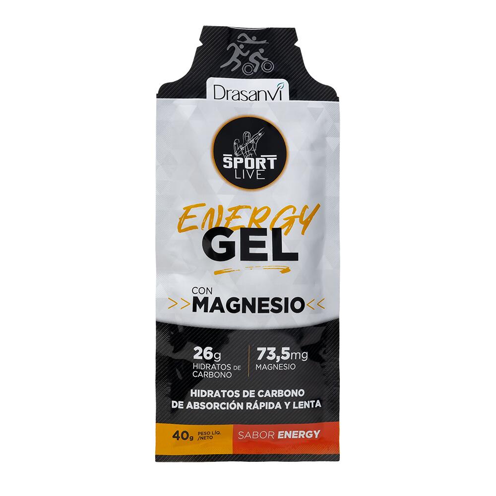 Gel Energético sabor Energy - Recupera la función muscular - Pack 12 uds - 40g 2/6