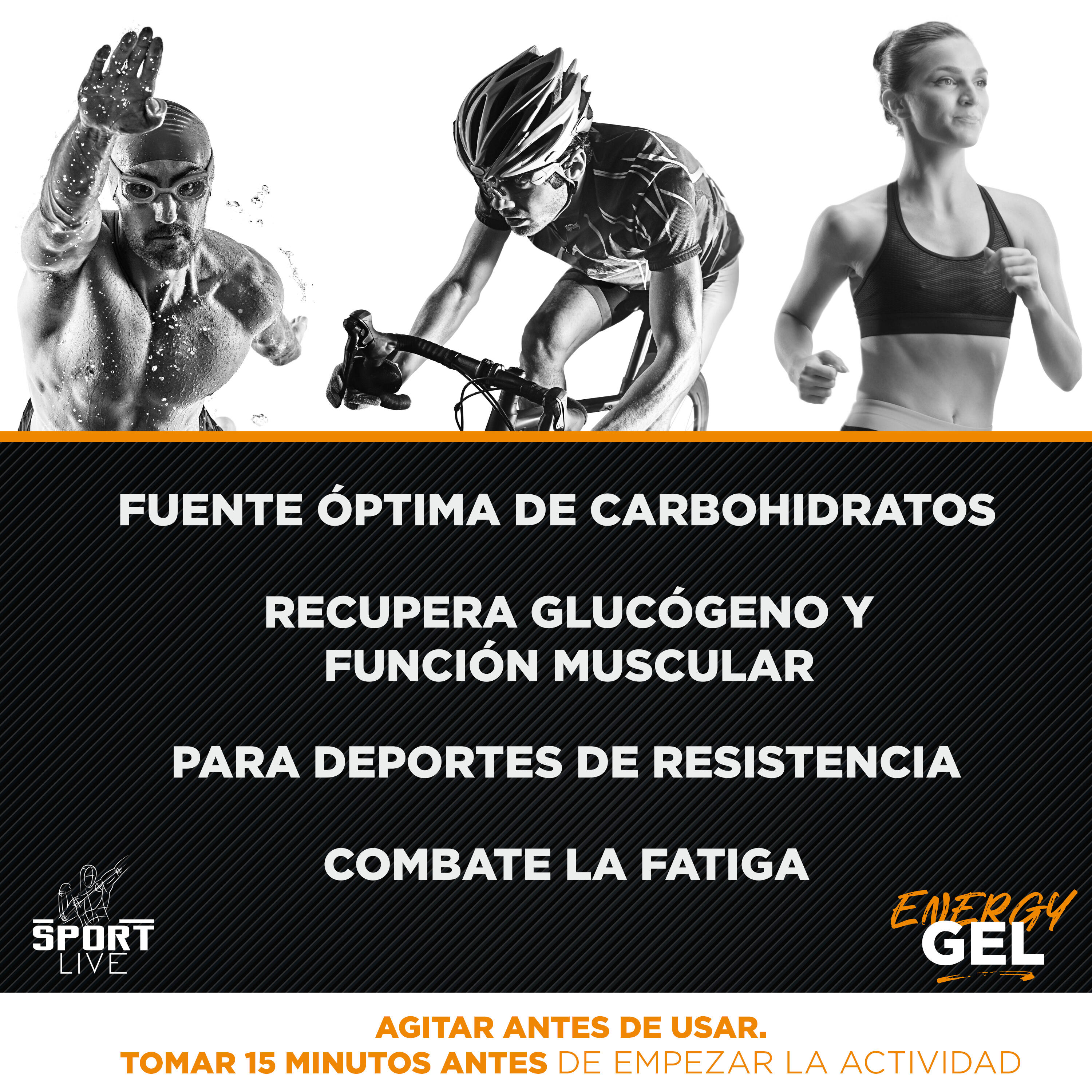 Gel Energético sabor Cola - Recupera la función muscular - Pack 12 uds - 40g 5/6
