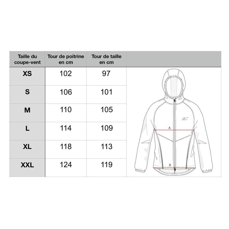 Coupe-vent de running déperlant Brandon